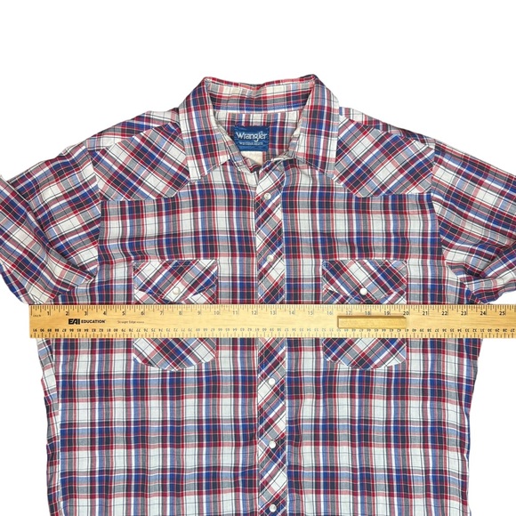 Vtg Wrangler Western Pearl Snap Shirt - Picture 15 of 15